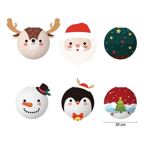 Julpapperslyktor Xmas pappersboll STIL 9 STIL 9 Style 9