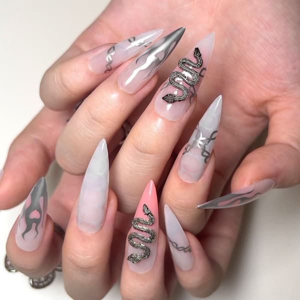 False Nails Fake Nails Nageltips JP2306