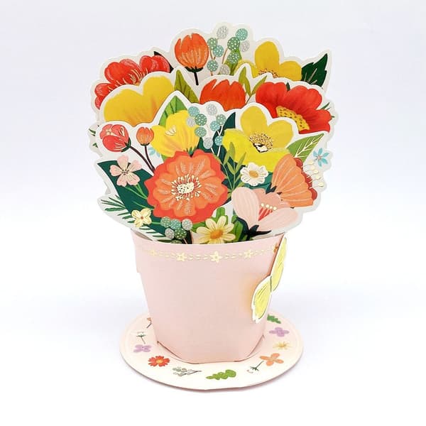 Pop Up bukett pappersblommor 02 02 02