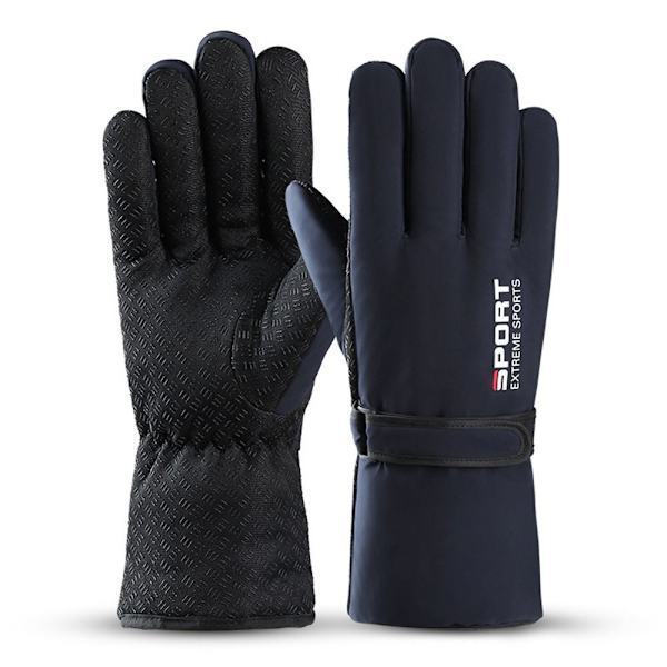 1Pair Ski Gloves Thermal Gloves NAVY Navy