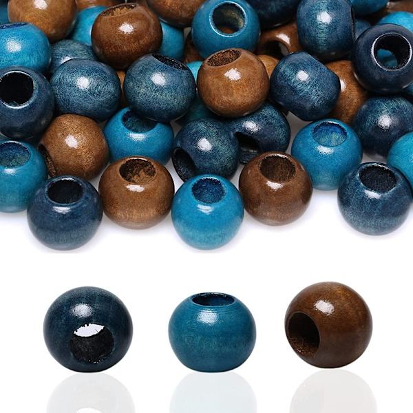 Träpärlor Spacer Beads Stort hål (10 mm)