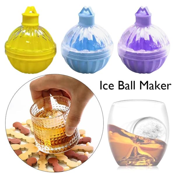 Stor Ice Ball Maker Ice Cube Form BLÅ BLÅ Blue