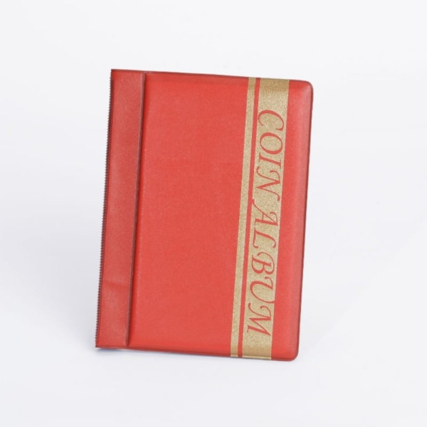 Kolikkokokoelma Kirja Kolikoiden säilytysalbumi RED Red