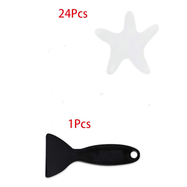 24 st Badkarsklistermärken Antislip Badkarsklistermärken Duschgolv Transparent 24 Pcs-24 Pcs