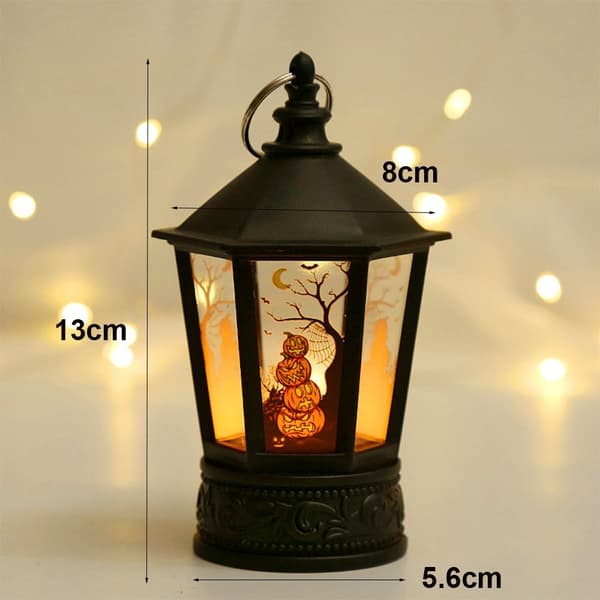 Halloween Pumpkin Castle Lamp LED Candle Light GRESKIN STIL Pumpkin Style
