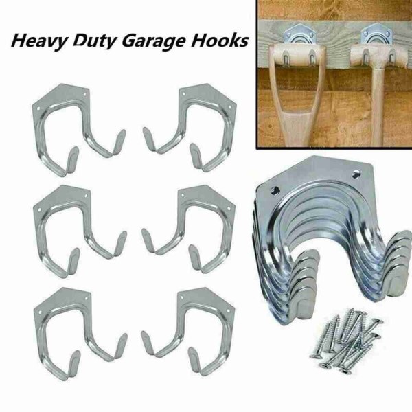 5/10 stk Garage Opbevaring Kroge Skur Værktøj Tidy Hanger 5 STK 5 STK 5pcs
