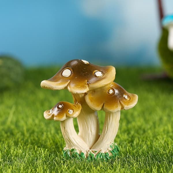 9 stk Mushroom Crafts Micro Figurines Miniature Landscape Moss