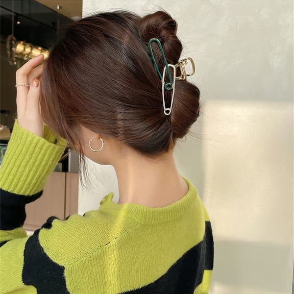 Hair Claw Grab Clip GRÅ grey