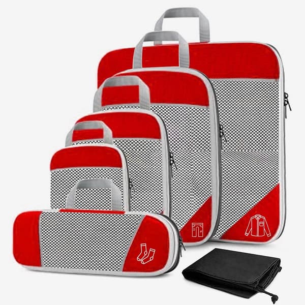 Matkalaukut, 6 kpl , SET red