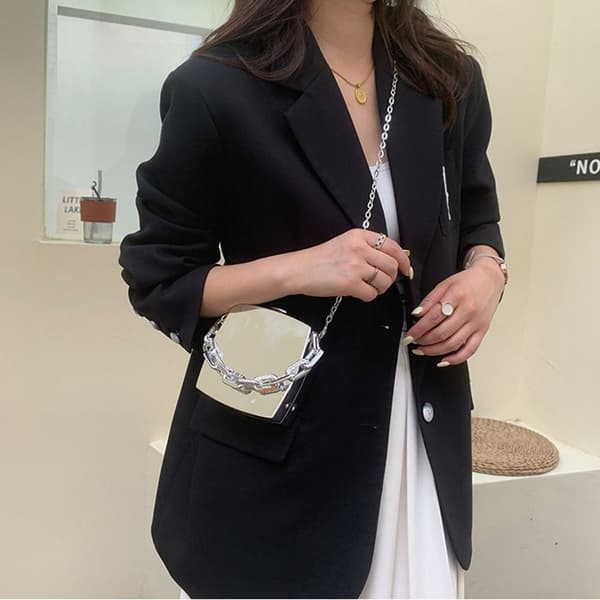 Clutch taske Crossbody tasker SØLV silver