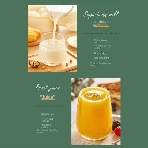 Sähkötoiminen soijamaitokone blender GREEN EU EU green EU-EU