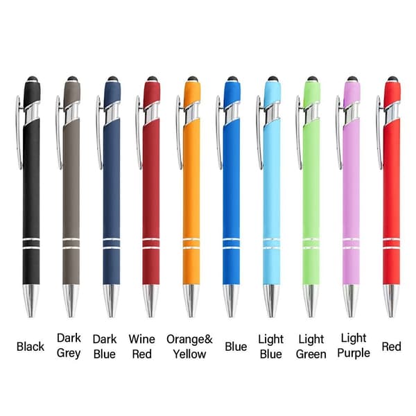 5 STK Touch Screen Kuglepen Sort Black