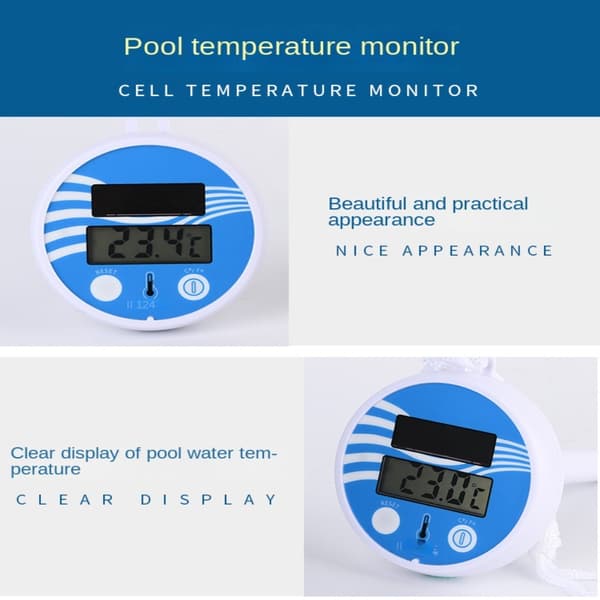 Digitalt termometer Vanntemperaturtester Flytende bassengtermometer