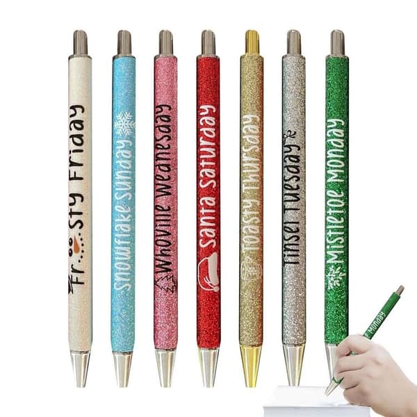 Christmas Glitter Pen Funny kynät A A A