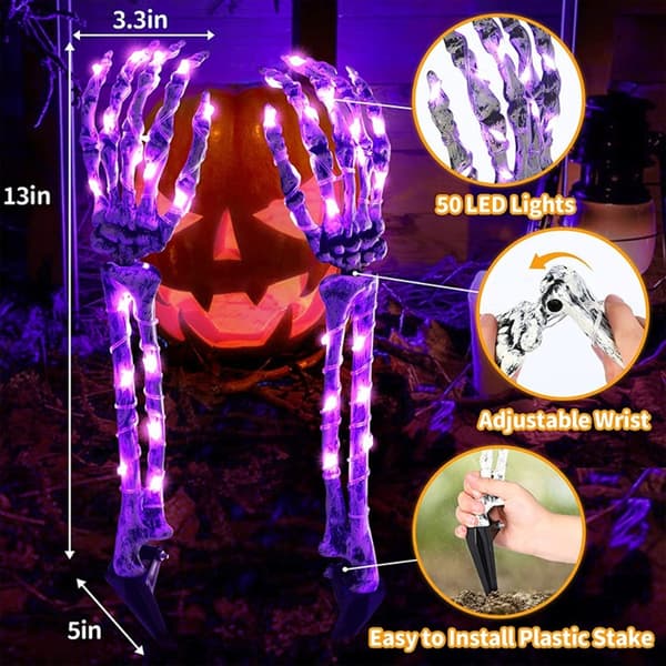 Hoved Kranie Håndlampe LED String Lights HVID white