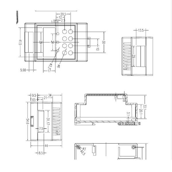 Elektroninen projektilaatikko vedenpitävä cover Project WHITE 2 2 White 2-2