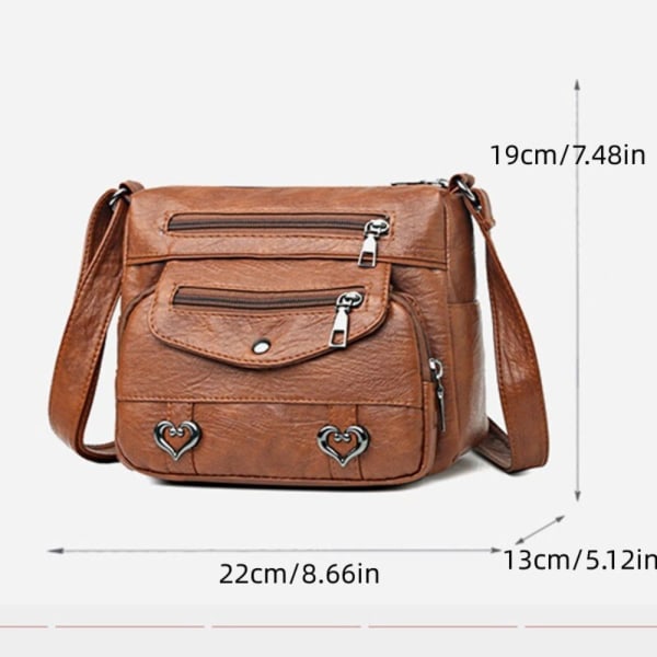 Skulder Messenger Bag Crossbody taske BLÅ blue