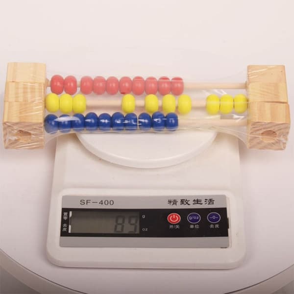 Trä Abacus Beräkning Pärla Beräkning Rack