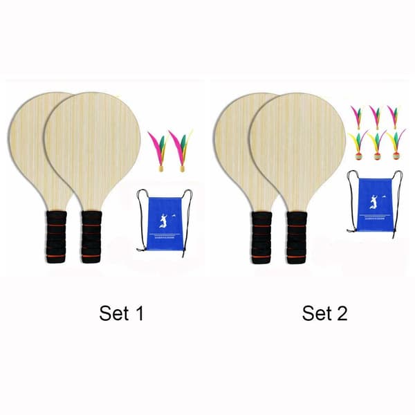 Cricket flaggermus Ball Paddle Shuttlecocks Sett SETT 2 SETT 2 Set 2