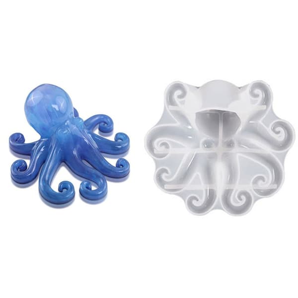 3D Bleksprut Silikonform Ornamentform Kake Resin Form