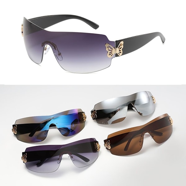 Butterfly Decor Polarized Solglasögon Sport Solglasögon SILVER Silver