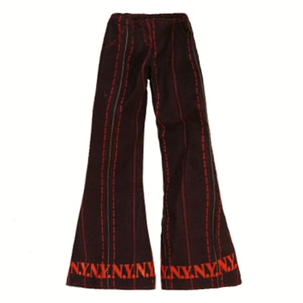 Blommiga jeans läderbyxor 4 4 4