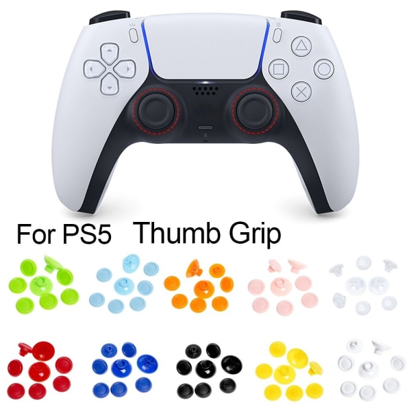 8 kpl Thumbstick Grips Peukalokahva VALKOINEN white