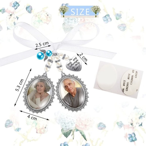 2stk Hjerte Fotoramme Med Hjerteperler 3STK 3STK 3pcs