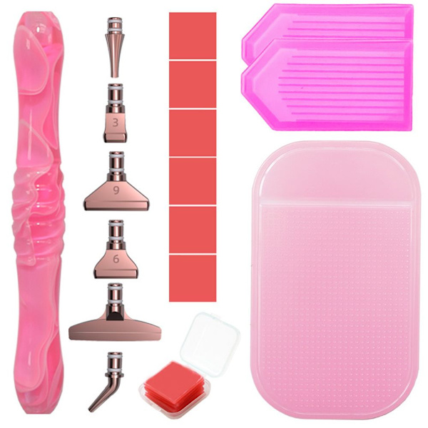 Harts diamond painting penna legering ersättning pennhuvuden Pink-Rose Gold