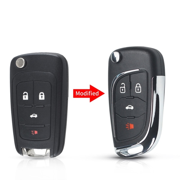 Fjernbetjeningsnøgleskal Bilnøglekasse 3 KNAPPER 3 KNAPPER 3 Buttons
