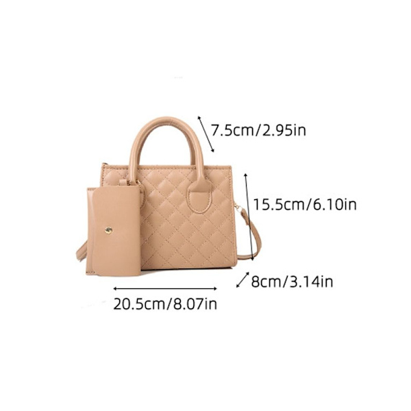 Olkalaukku käsilaukku KHAKI Khaki