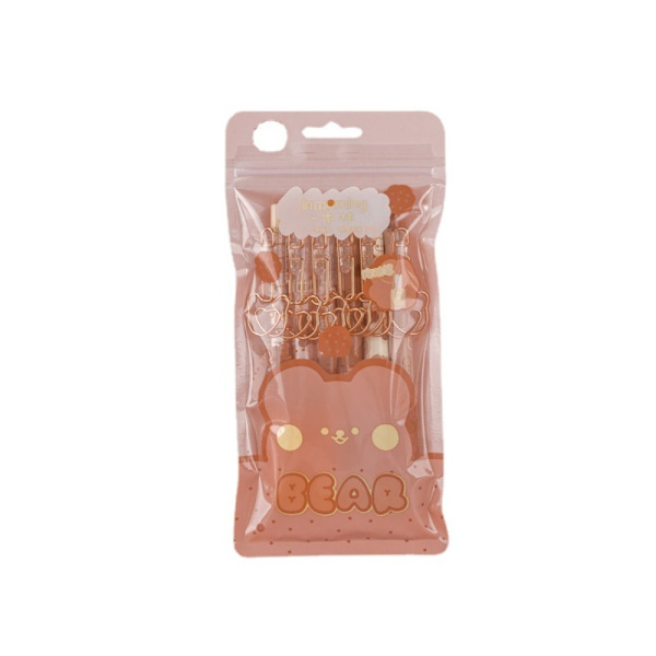 Cute Bear Pen Signature Pen Caramel Pudding Bear Gel Pen
