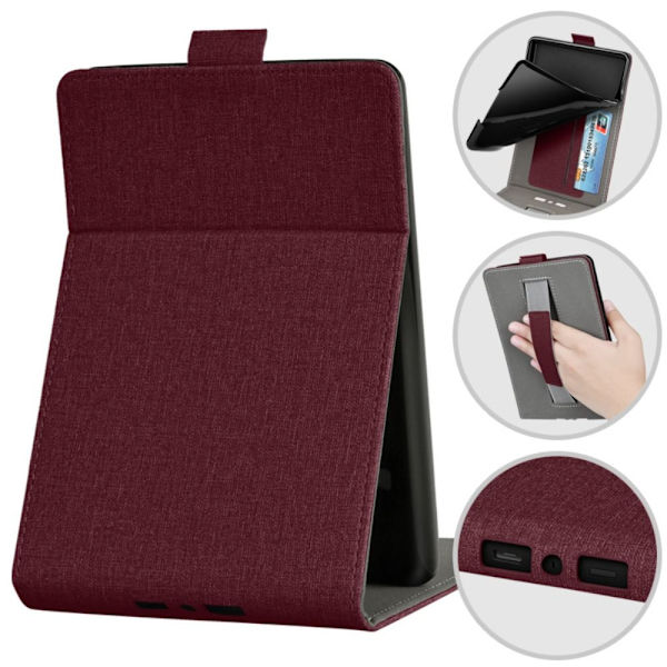 Smart Cover E- case VIN RÖD VINRÖD Wine Red