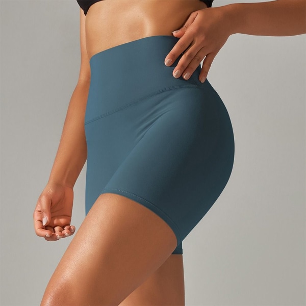 Kvinner Yoga Shorts Peach Buttocks Leggings LDARK BLUE MØRKEBLÅ LDark Blue