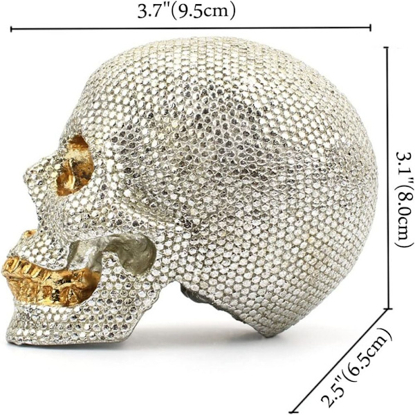 Little Skull Ornaments Creative Home Bordplade Dekoration Beaded