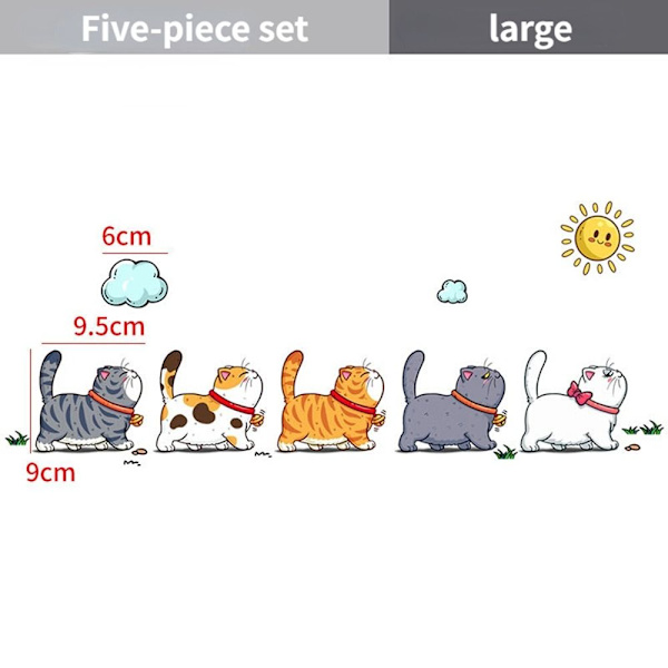 Pet Cat Car Sticker Climbing Cats Car Sticker L L