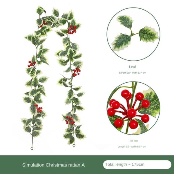 Juldekorationer för vinrankor Blommor E E E