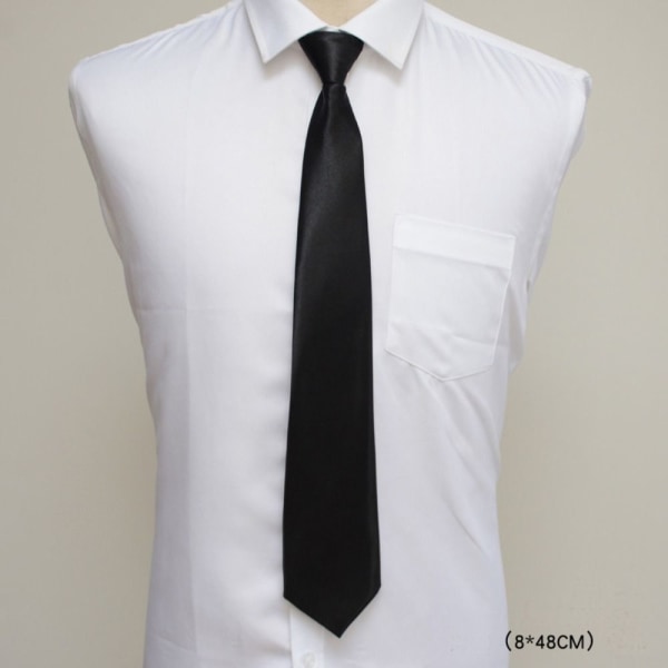 Univormu musta solmio puku vetoketjulliset solmiot C C C