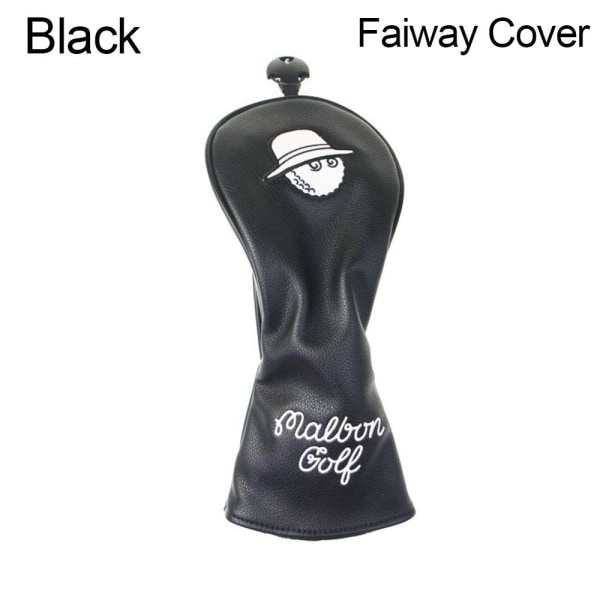 Golfkøllehovedbetræk Golf træbetræk SORT FAIWAY DÆKKE FAIWAY Black Faiway Cover-Faiway Cover