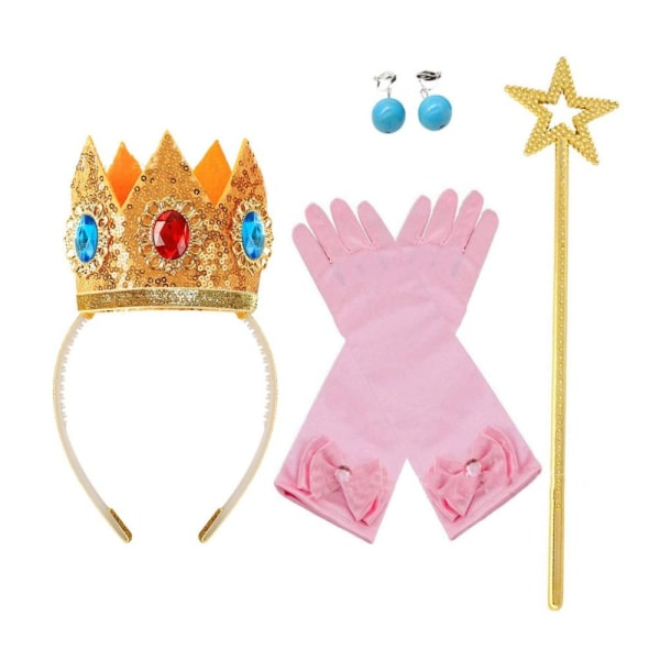 Princess Kläder Accessoarer Cosplay Kostym Set 7 7 7