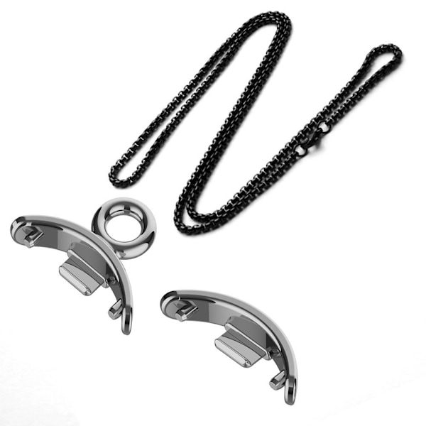 1 par urremstik Båndremadapter SØLV Silver Connector&Chain-Connector&Chain