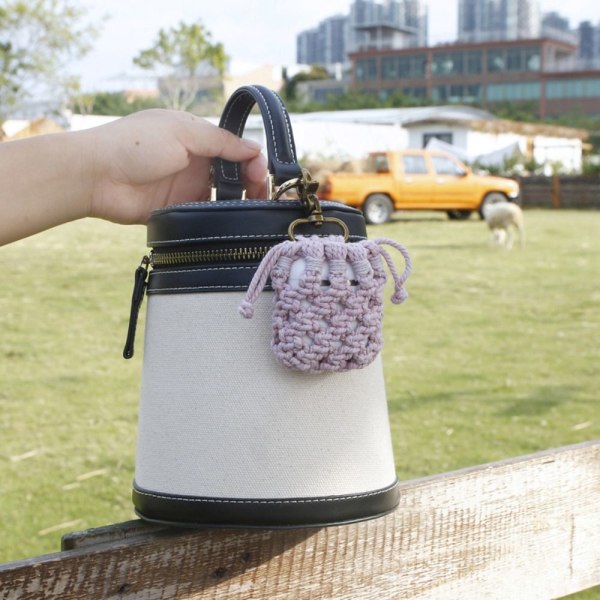 Mesh Pocket Headphone Cover Hörlursskydd Skyddsfodral COVER coffee