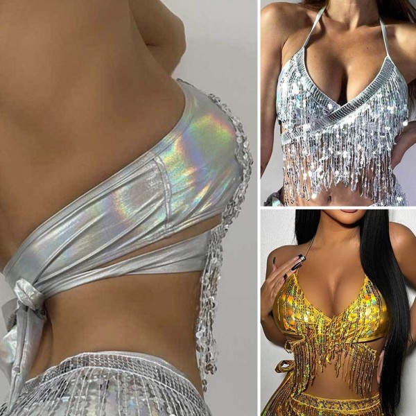 Vatsatanssirintaliivit Performance Top SILVER L Silver L