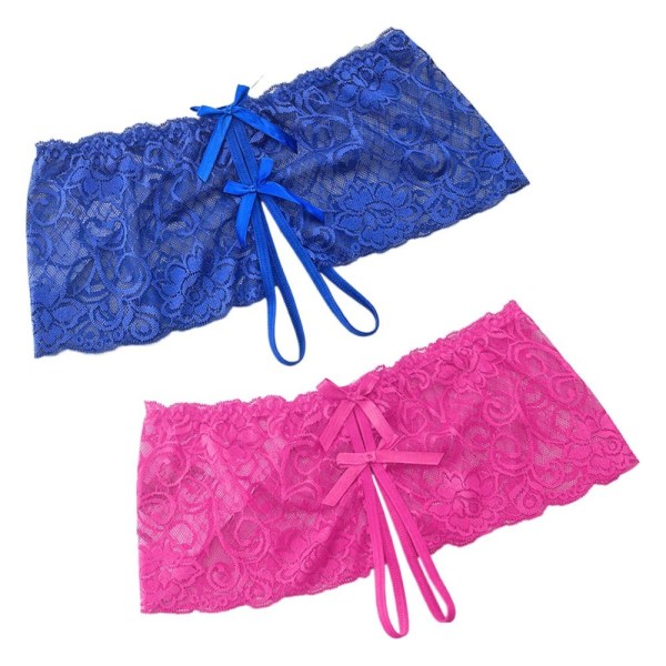 Pitsihousut G-string stringit SININEN&RUUSUN PUNAINEN SININEN&RUUSUN PUNAINEN Blue&Rose Red