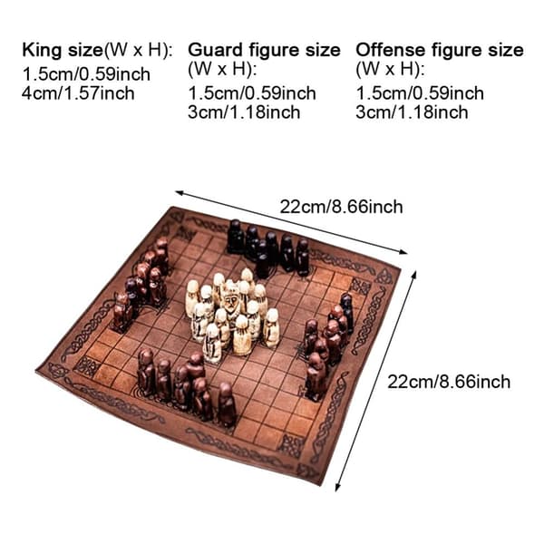 Vikinga set Brädspel Resin Box