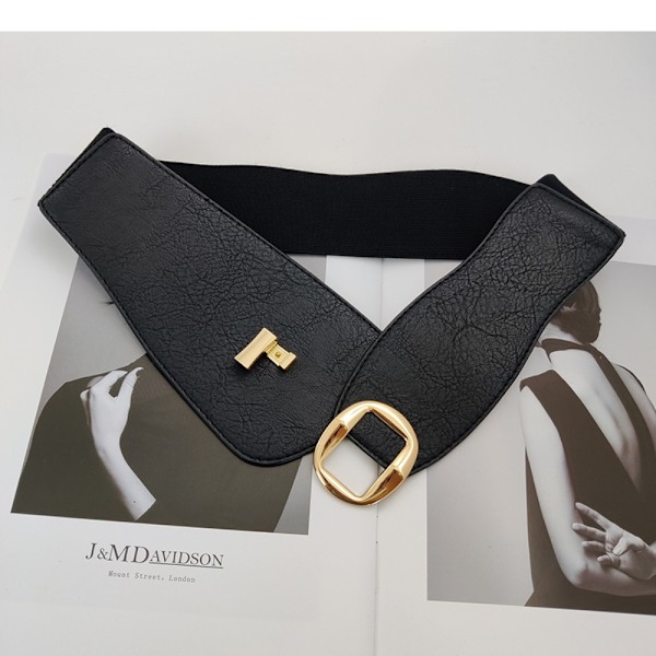 Designer bælter Stretch Cummerbunds SORT black