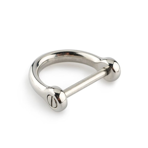 Solid karabinkrok D buestifter 13MMSHINY OVERFLATE BLANKENDE OVERFLATE 13mmShiny Surface