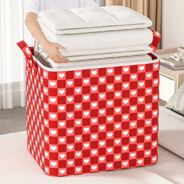 Quilt Förvaringsväska Kläder Förvaringskärl RÖD 30L 30L red 30L-30L