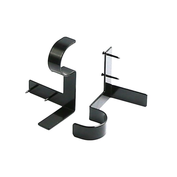 Gardinstangfeste Gardinstangholder SORT 2STK 2STK Black 2Pcs-2Pcs