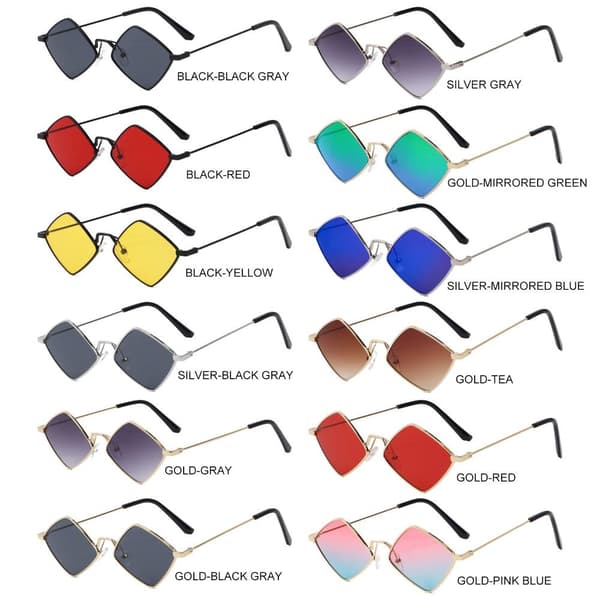 Naisten aurinkolasit Diamond Shape HOPEA-PEILITYS SININEN Silver-Mirrored Blue